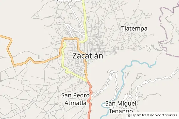 Karte Zacatlán