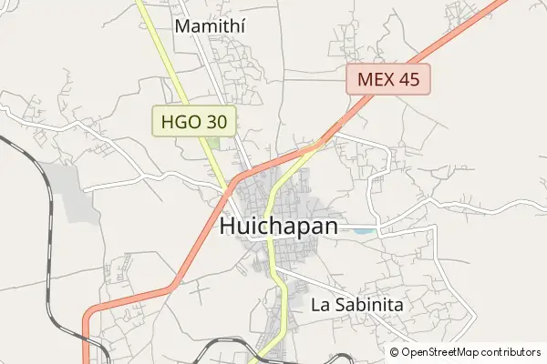 Karte Huichapan