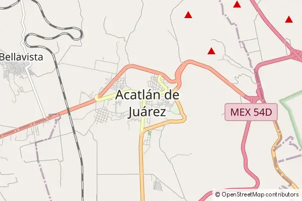 Karte Acatlán de Juárez