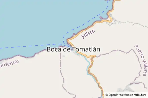 Karte Boca de Tomatlán