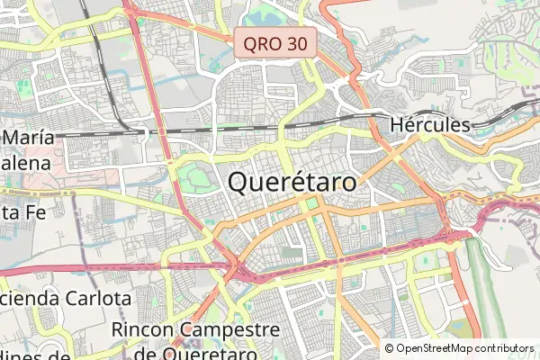 Karte Queretaro City