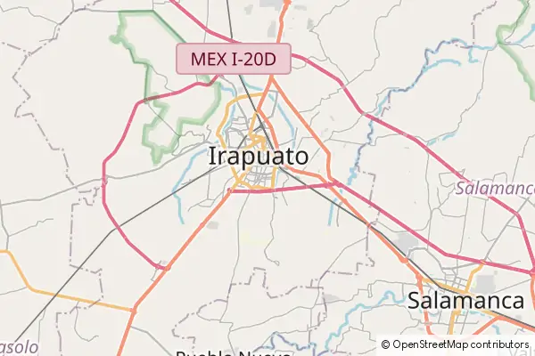 Karte Irapuato