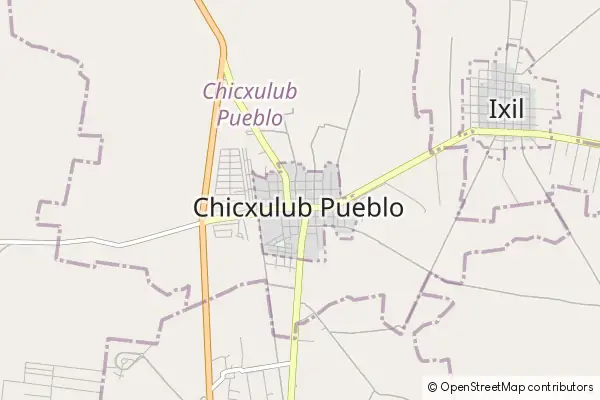 Karte Chicxulub Municipality