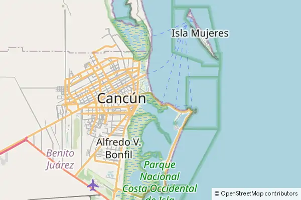 Karte Cancún