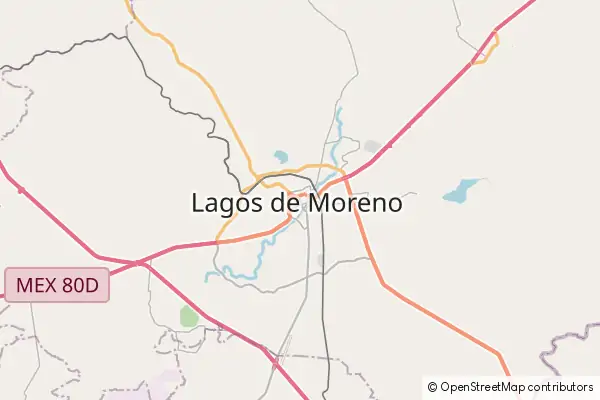 Karte Lagos de Moreno