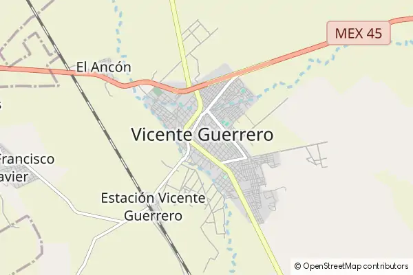 Karte Vicente Guerrero