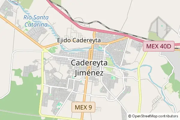 Karte Cadereyta Jiménez