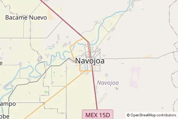 Karte Navojoa