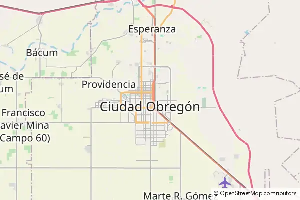Karte Ciudad Obregón