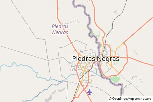 Karte Piedras Negras