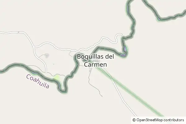 Karte Boquillas del Carmen