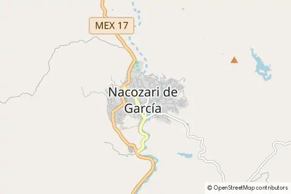 Karte Nacozari de García