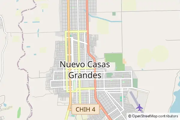 Karte Nuevo Casas Grandes