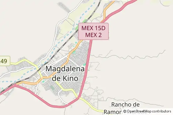 Karte Magdalena de Kino