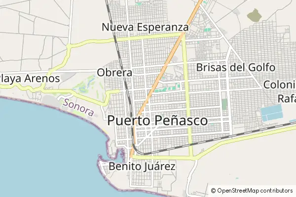 Karte Puerto Peñasco