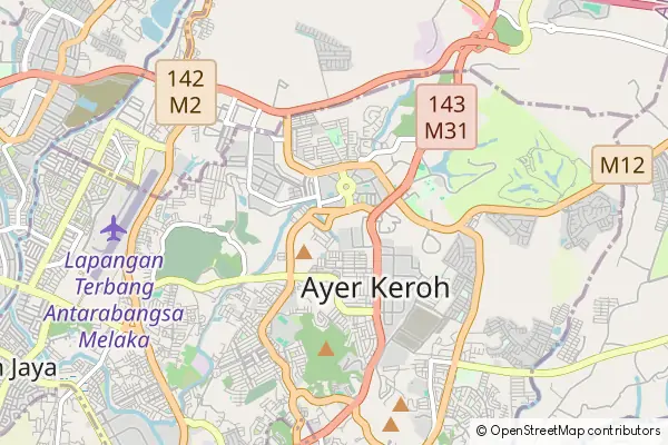 Karte Ayer Keroh