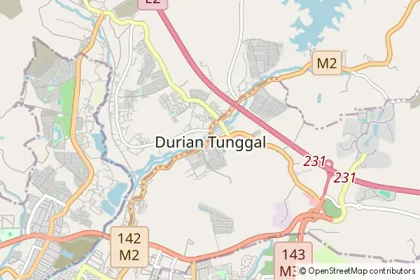 Karte Durian Tunggal