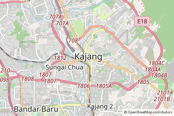 Karte Kajang