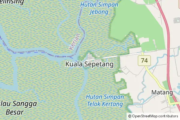 Karte Kuala Sepetang