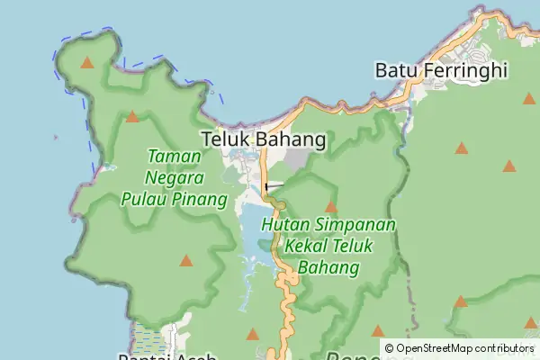 Karte Teluk Bahang