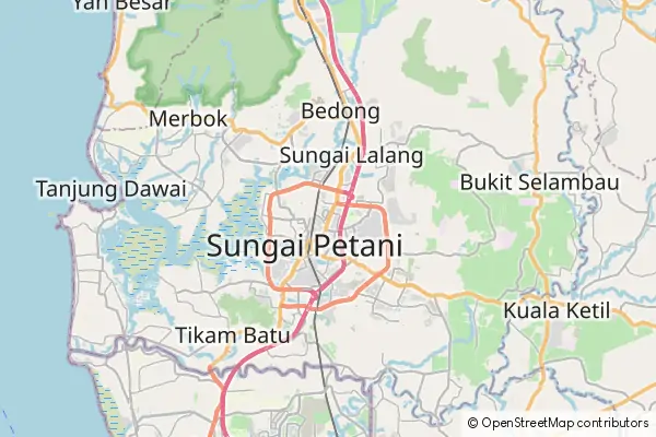 Karte Sungai Petani