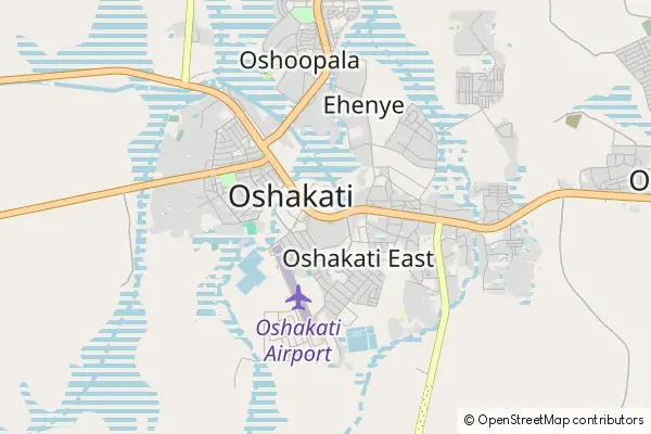 Karte Oshakati