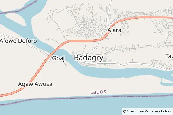 Karte Badagry