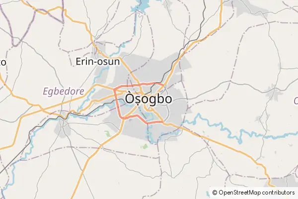 Karte Oshogbo