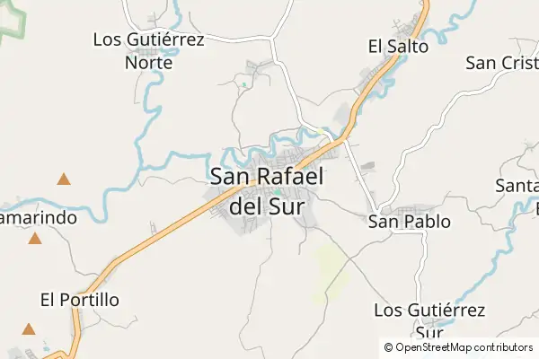 Karte San Rafael del Sur