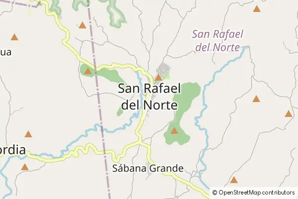 Karte San Rafael del Norte