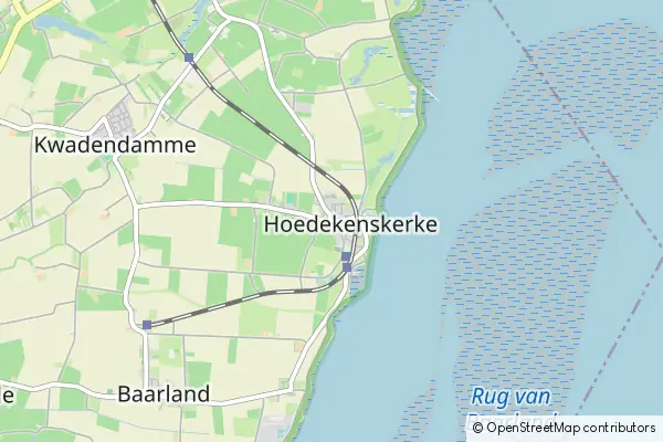 Karte Hoedekenskerke