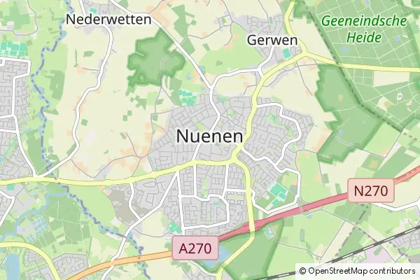 Karte Nuenen