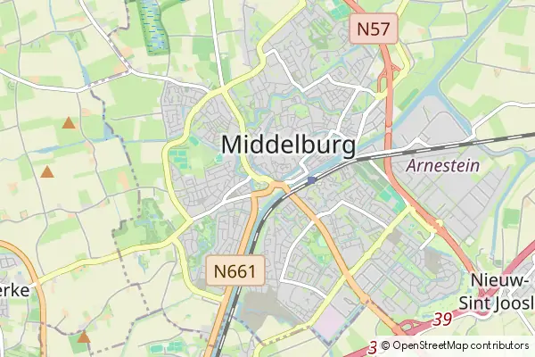 Karte Middelburg