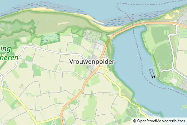 Karte Vrouwenpolder