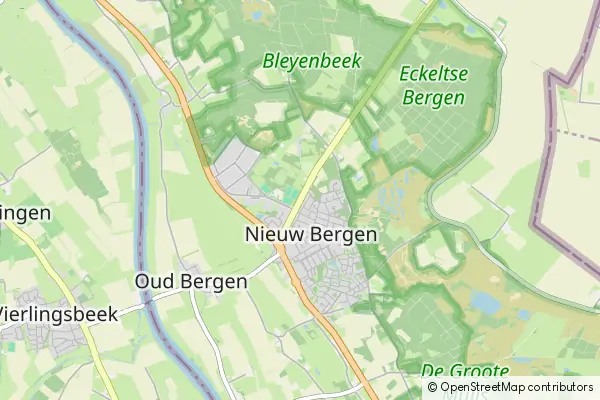 Karte Nieuw-Bergen