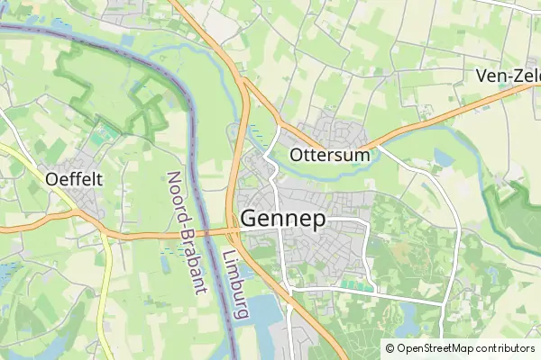 Karte Gennep