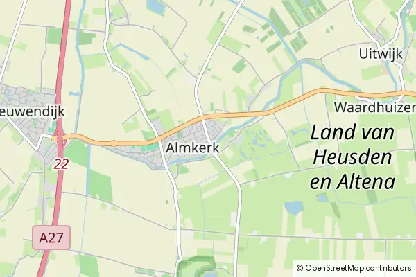 Karte Almkerk