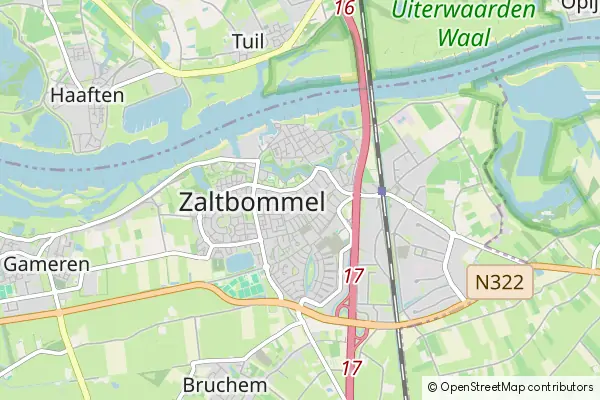 Karte Zaltbommel