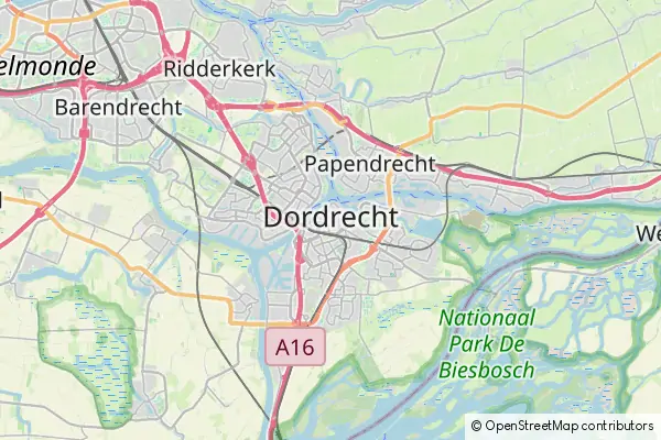 Karte Dordrecht