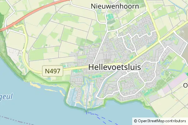 Karte Hellevoetsluis