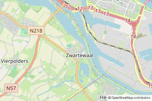 Karte Zwartewaal