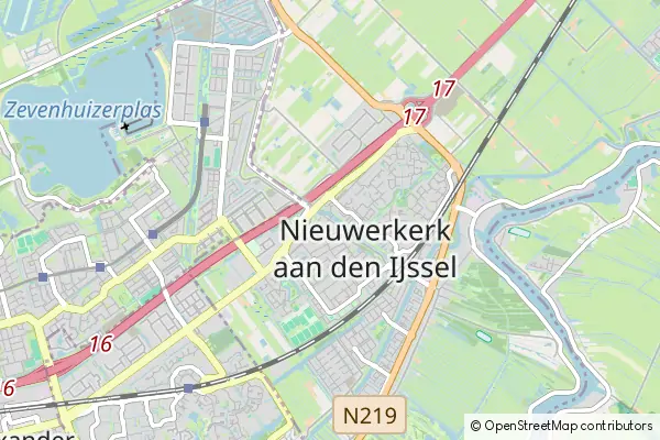 Karte Nieuwerkerk aan den IJssel