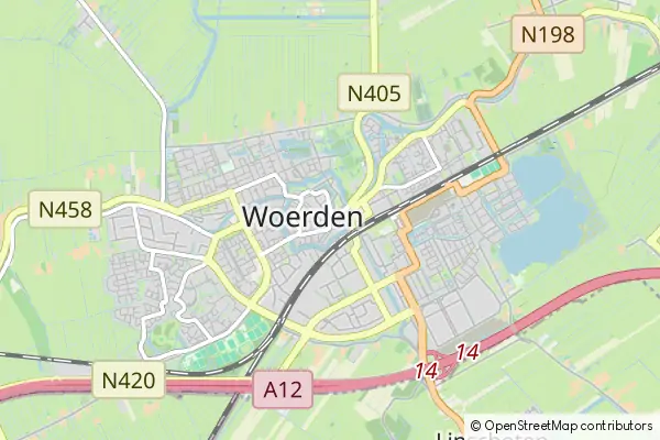 Karte Woerden