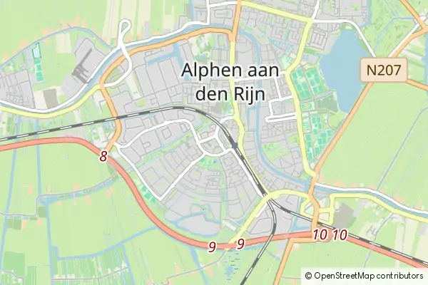 Karte Alphen aan den Rijn