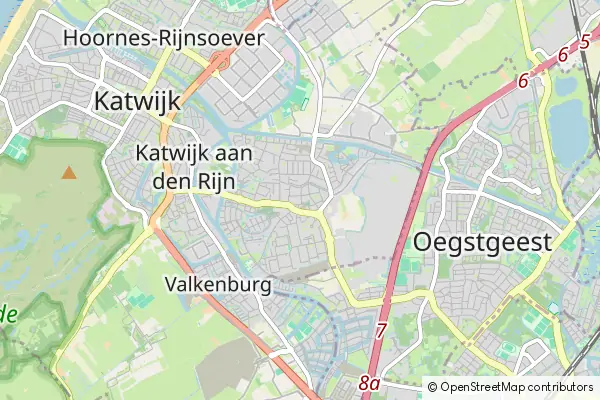 Karte Rijnsburg