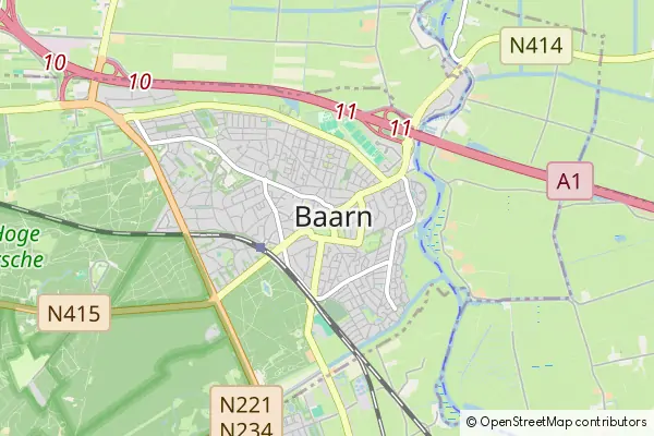 Karte Baarn