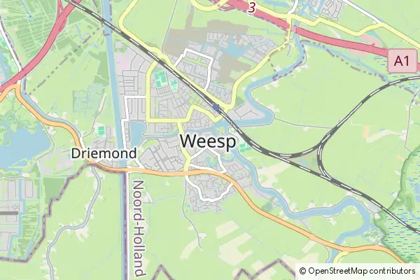 Karte Weesp