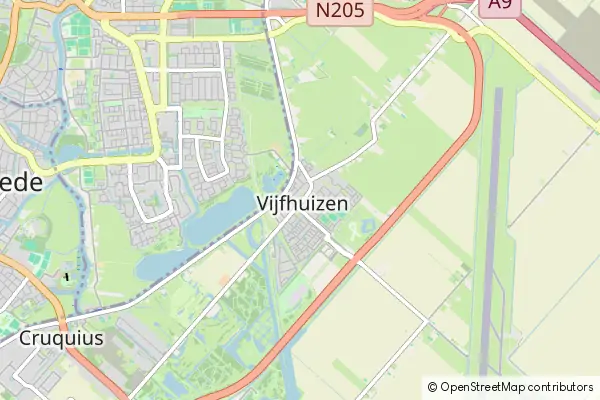 Karte Vijfhuizen