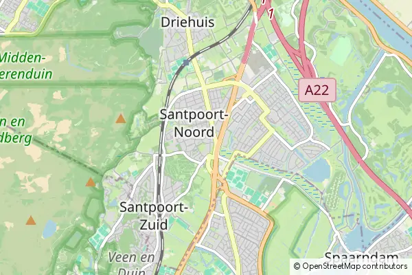 Karte Santpoort-Noord