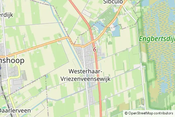 Karte Westerhaar-Vriezenveensewijk